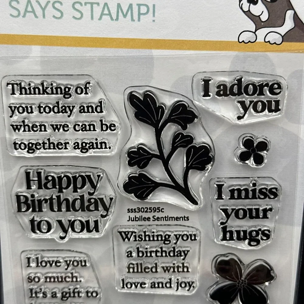 NEW Simon Says Stamp Jubilee Sentiments set SSS302595c Stamptember
